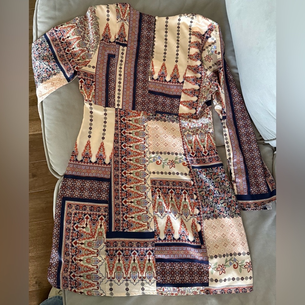 Lost + Wander Multicolor Patchwork Dress - image 3